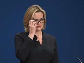Amber Rudd: controversial speech at Tory Conference